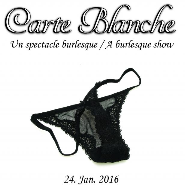 Savoury Productions présente: Carte Blanche