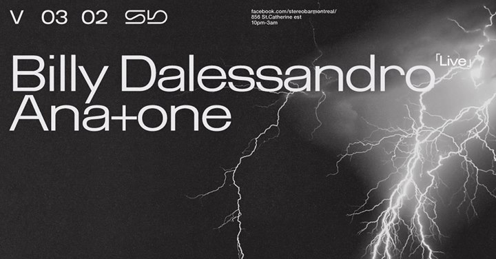 Sb: Billy Dalessandro (Live) / Ana+one