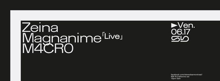 Sb :: Zeina / Magnanime (live) / M4cr0