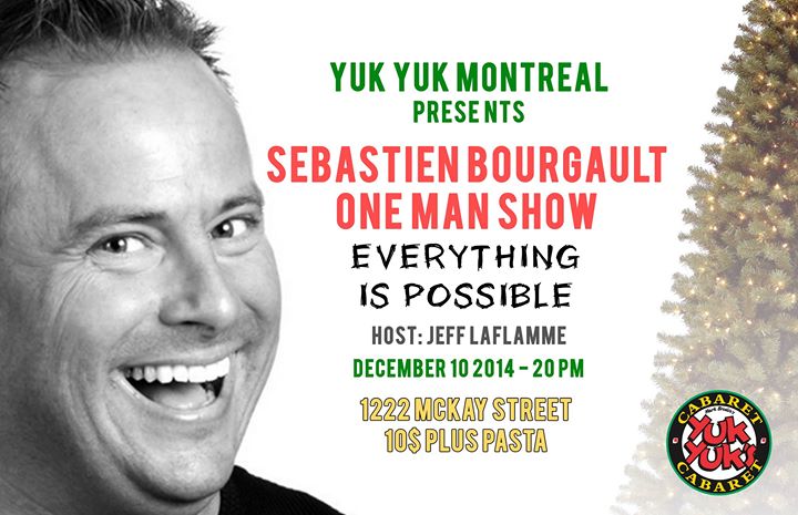 Sebastien Bourgault "One Man Show" with host Jeff Laflamme And Tony Riccio