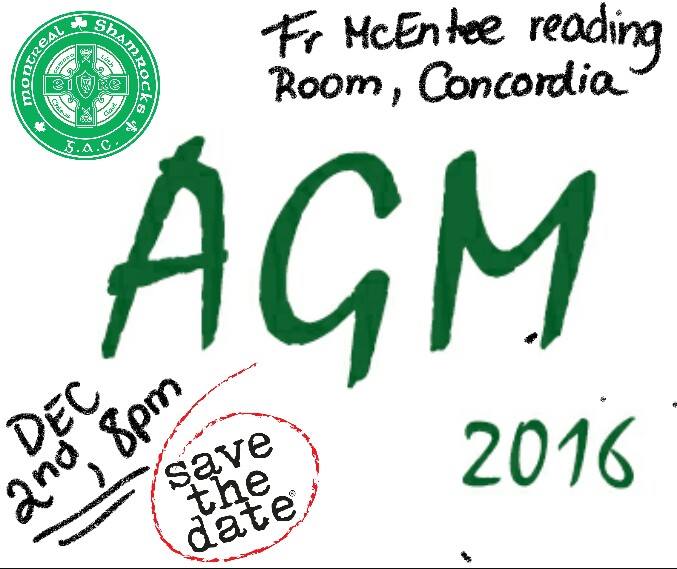 Shamrocks AGM!