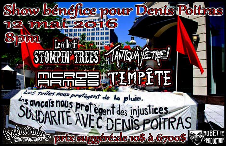 Show bénéfice pour Denis Poitras!
