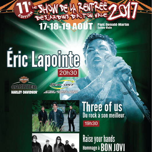 Show de la rentrée - Éric Lapointe