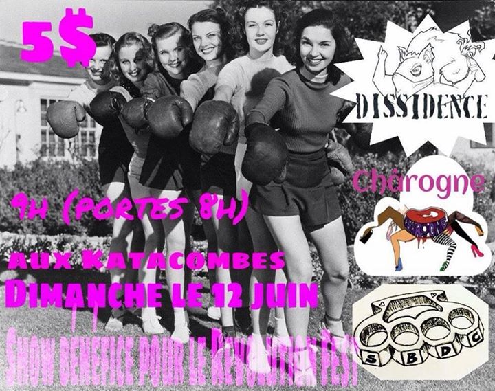 Show de riot grrl bénéfice pour le Revolution Fest