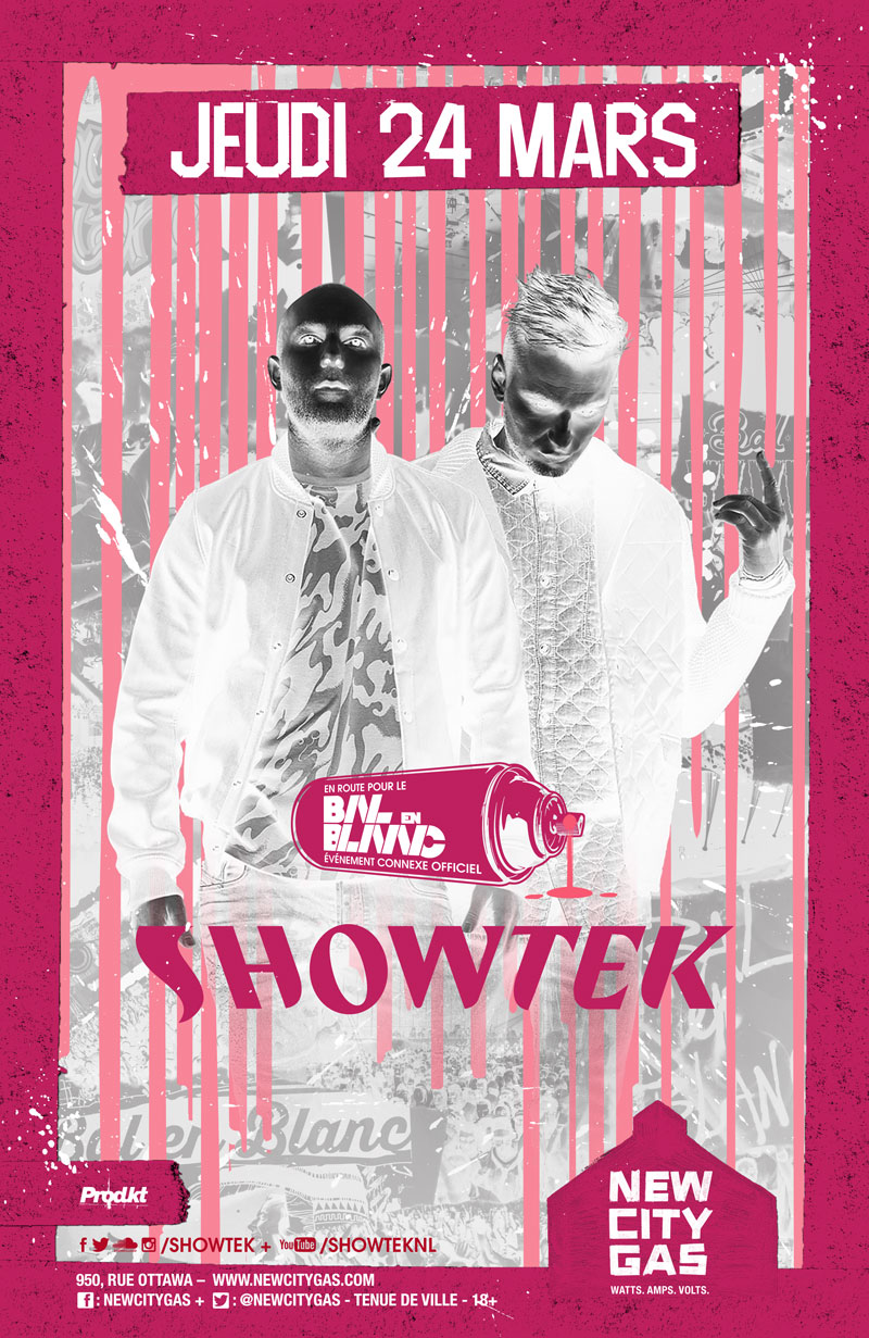 Showtek au New City Gas - Jeudi 24 mars
