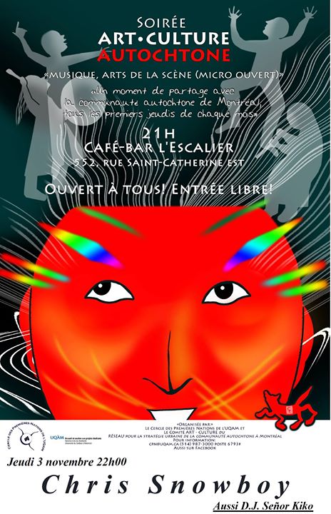 Soirée ART • Culture autochtone, 3 novembre / Native evening