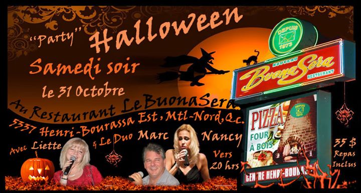 SOIRÉE HALLOWEEN au BUONA SERA