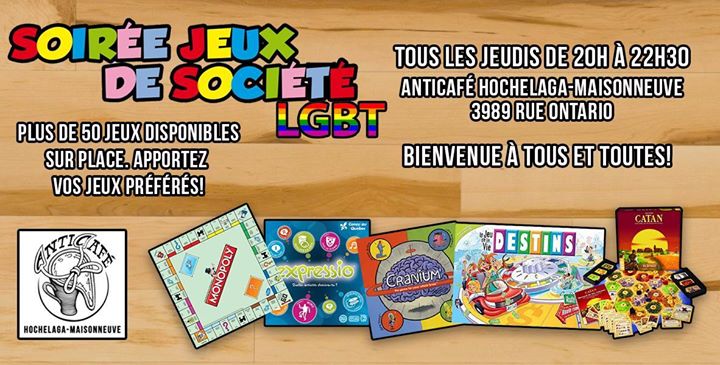 Soirée jeux de société LGBT