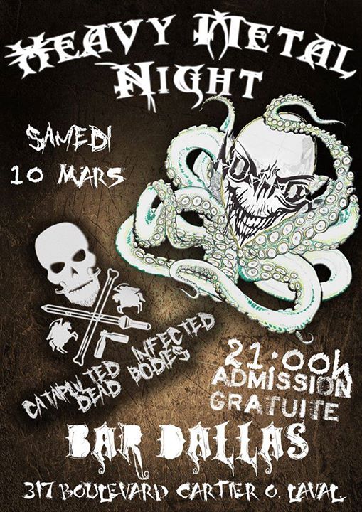 Soirée Métal au Dallas avec Nun Fux - Gratuit - Samedi 10 Mars