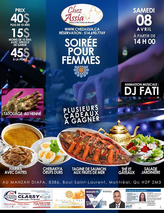 Soirée pour les femmes