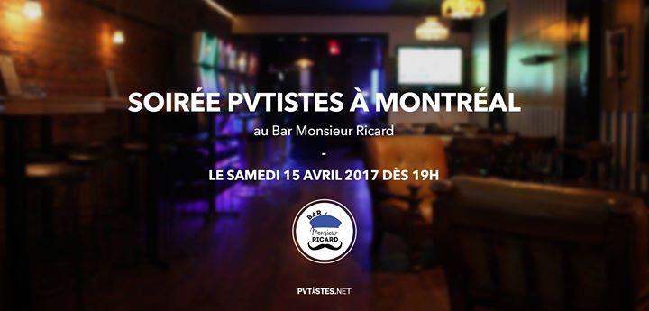 Soirée PVTistes
