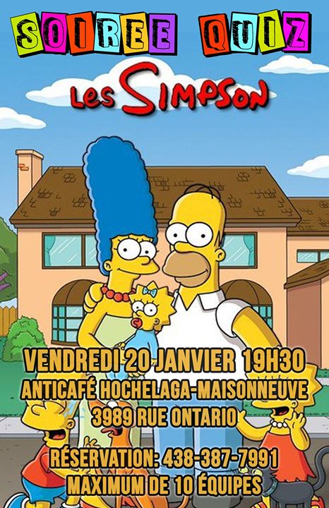 Soirée quiz: Les Simpson