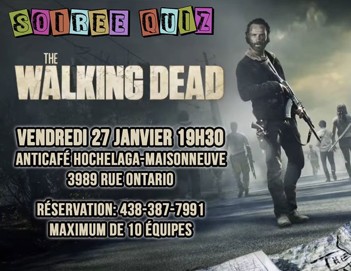 Soirée Quiz: The Walking Dead