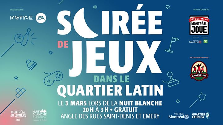 Soirée de jeux dans le Quartier latin