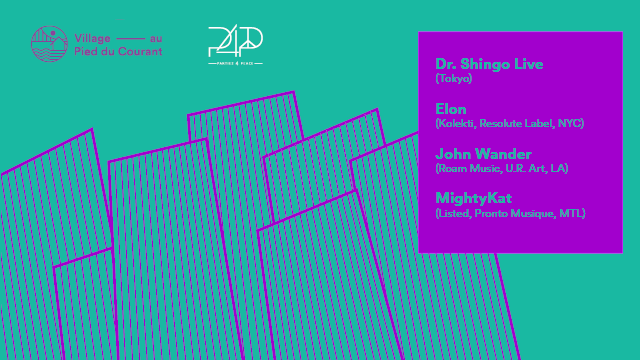 Soirée Éphémère 01 - Dr Shingo Live, Elon, John Wander, Mightykat