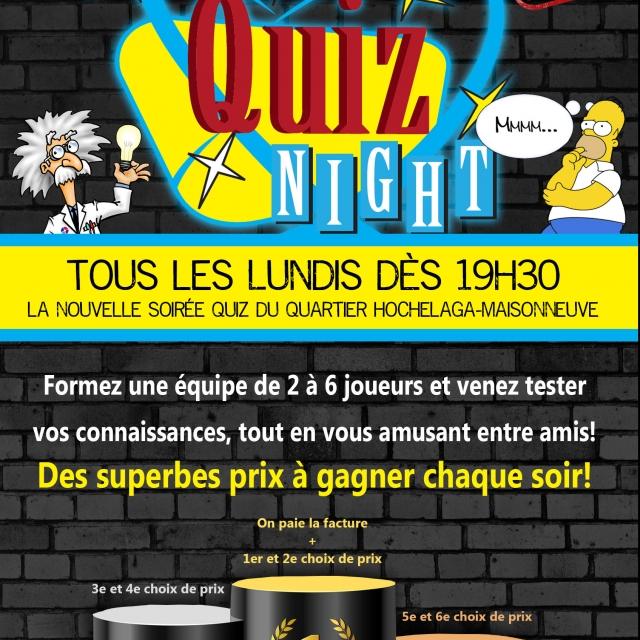 Soirée Quiz dans Hochelaga-Maisonneuve