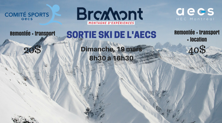 Sortie ski de l'AECS à Bromont