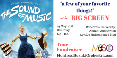 Sound of Music Film Fundraiser for the Montreal Suzuki String Orchestra (MSS0)