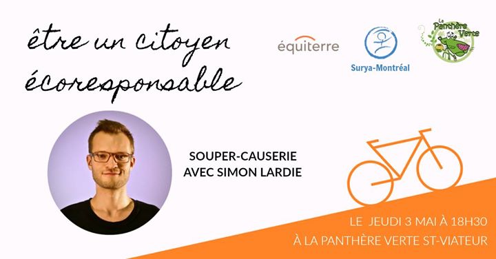 Souper-Causerie : Être un citoyen éco-responsable