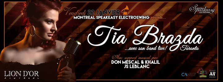 SPEAKEASY PRESENTE : TIA BRAZDA (Toronto)