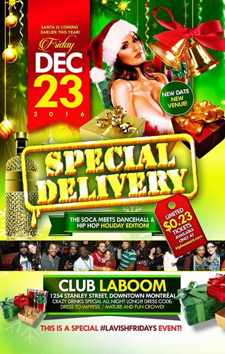 SPECIAL DELIVERY - Montreal Ultimate Holiday Party?