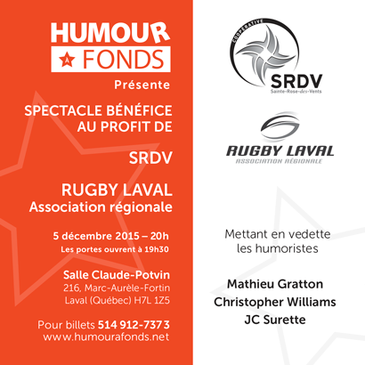 Spectacle bénéfice avec Mathieu Gratton