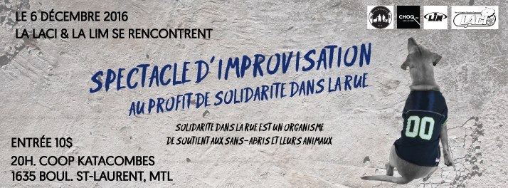 Spectacle d'improvisation bénéfice LACI & LIM