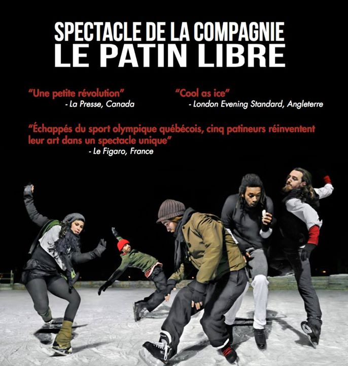 Spectacle et fête dansante sur glace avec la cie Le Patin Libre