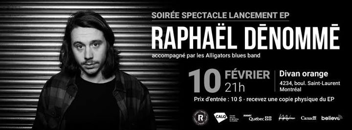 Spectacle-Lancement Raphaël Dénommé EP