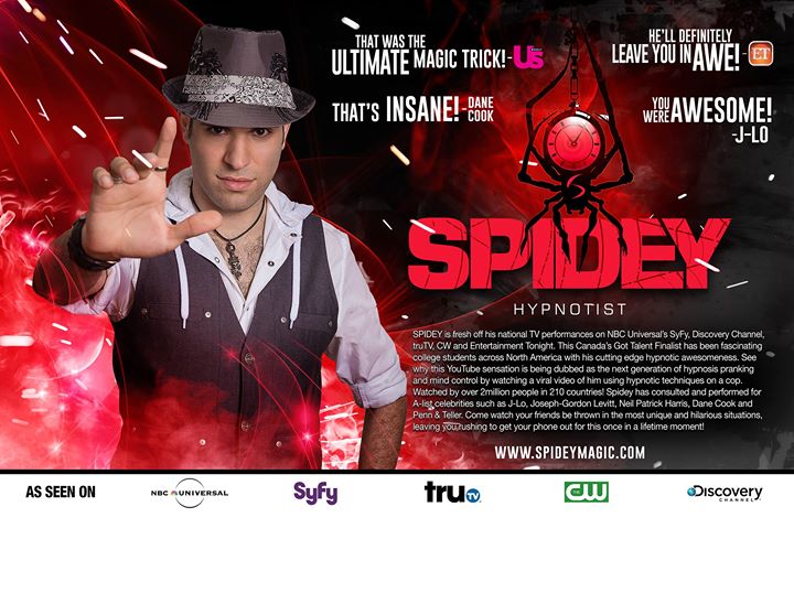 Spidey Hypnosis at the Crowley Arts Centre