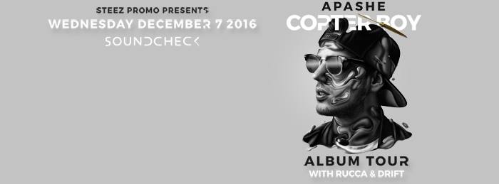 Steez Promo presents Apashe (Copter Boy Album Tour) w/ Rucca & Drift - DC