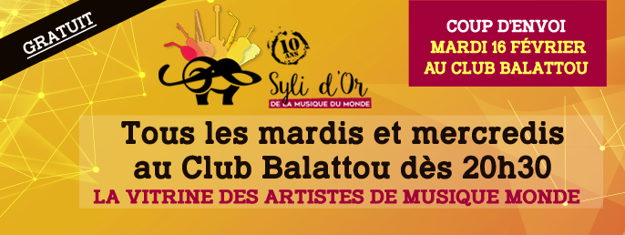 SYLI D'OR - 10e ÉDITION du 16 février au 28 avril 2016