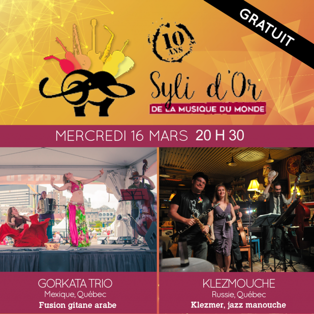 Syli d'Or 2016 - Gorkata Trio + Klezmouche