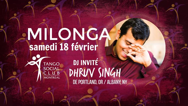 Tango Social Club milonga • DJ invité Dhruv Singh!