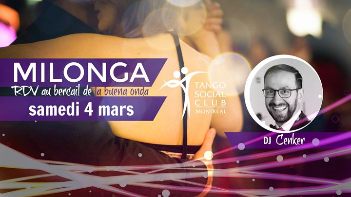 Tango Social Club milonga • samedi 4 mars • DJ Cenker!
