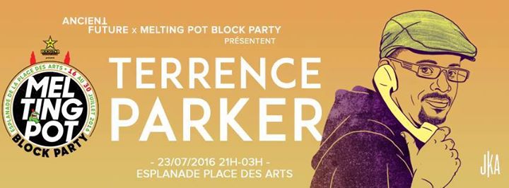 Terrence Parker sur l'esplanade de la Place des Arts !