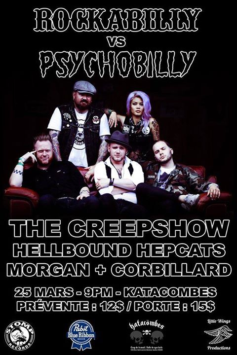 THE CREEPSHOW - HELLBOUND HEPCATS - MORGAN - CORBILLARD