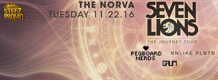 The Journey Tour feat. Seven Lions with Pegboard Nerds, Unlike Pluto, and Grum- Norfolk