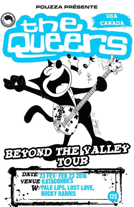 The Queers à Montreal @ Katacombes w/ Pale Lips, Lost Love, Bucky Harris