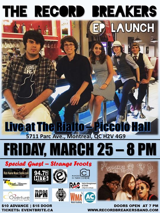 The Record Breakers Live at The Rialto - Piccolo Hall