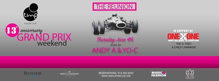 THE REUNION-TIME SUPPERCLUB's 13 YEAR ANNIVERSARY PARTY IN SUPPORT OF ONEXONE