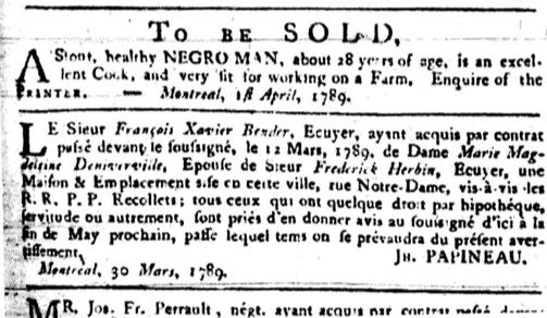 The Untold Story of Slavery in Canada and Montreal