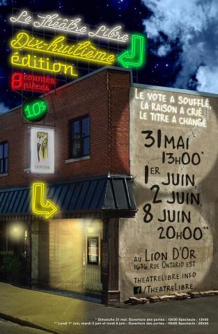 Théâtre Libre 2015 - 18e édition