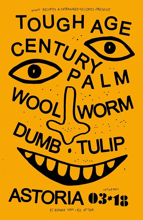 Tough Age Century Palm Woolworm Dumb Tulip. Astoria March 18