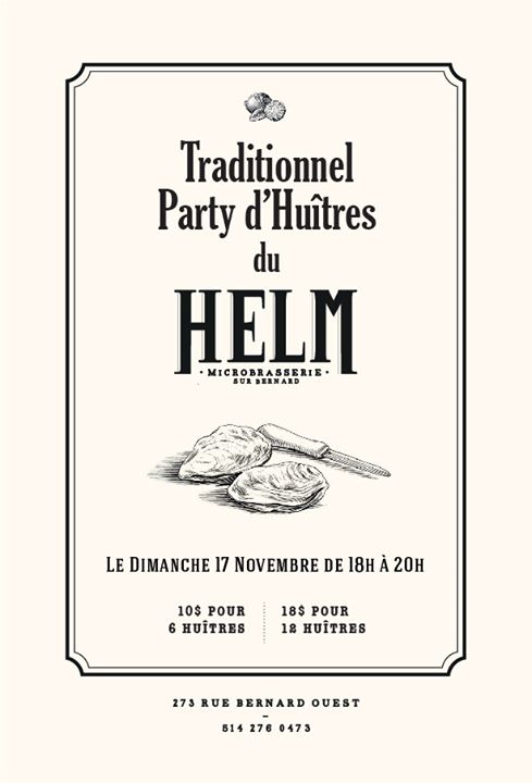 Traditionnel Party d'Huitres du HELM