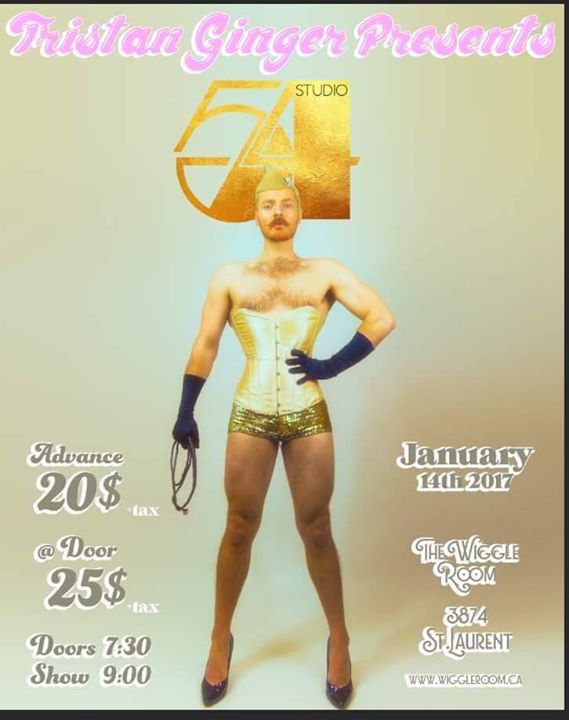 Tristan Ginger's Studio 54 - January 14 at The Wiggle Room