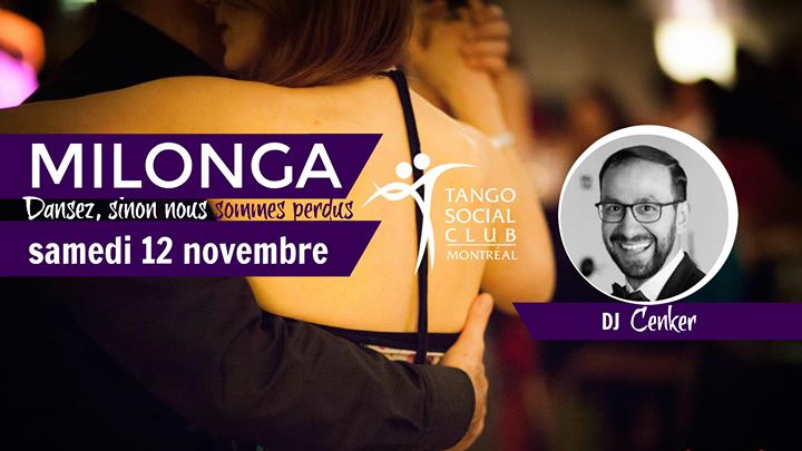 TSC milonga • sam 12 nov • DJ Cenker