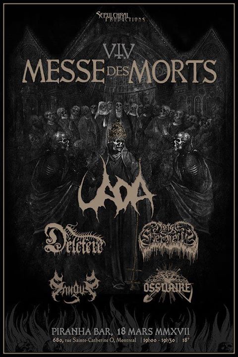 Uada/Délétère/Neige Éternelle/Sangus/Ossuaire - Montréal