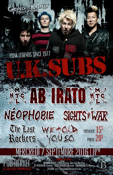 Uk Subs À Drummondville!