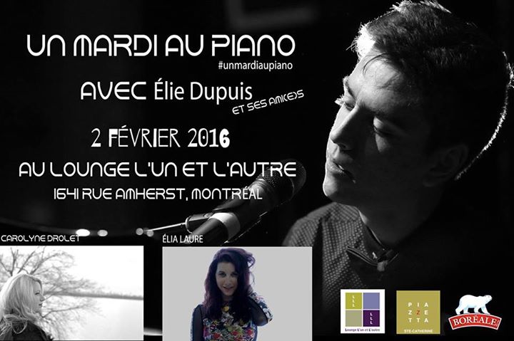 Un mardi au piano avec Élie Dupuis et ses amis(e)s